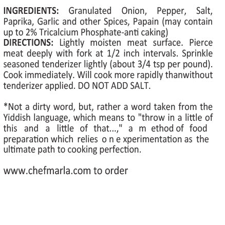 Tough Shit - Garlicky seasoning with nature's enzyme for tenderizing